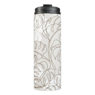 Bouteilles Isothermes L'art botanique minimal sans couture motif. m trop