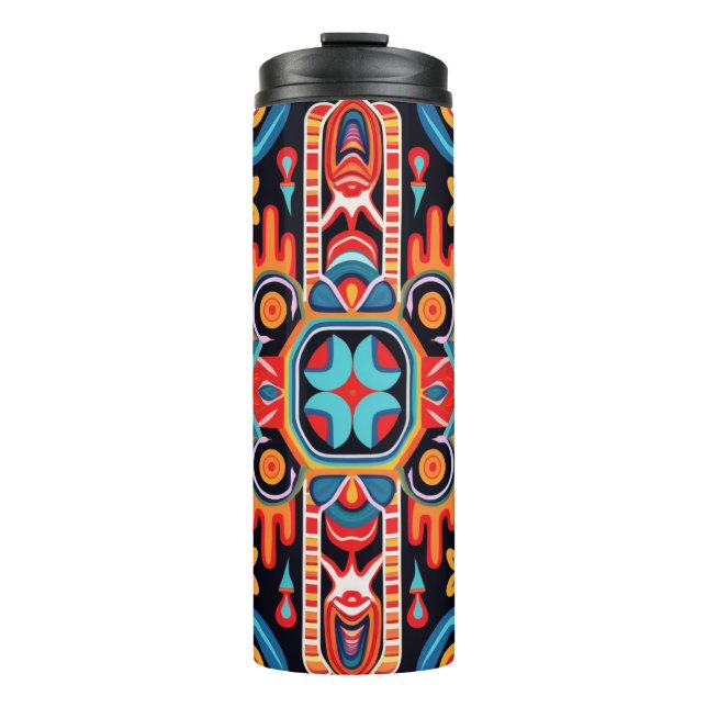 Bouteilles Isothermes L'art de Huichol au Mexique (Devant)