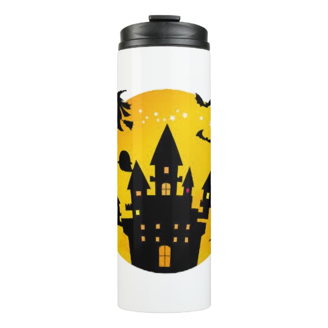 Bouteilles Isothermes Le château d'Halloween (Devant)