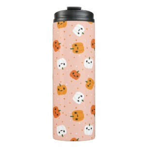 Bouteilles Isothermes Le Citrouille Cute Kawaii fait face au Motif