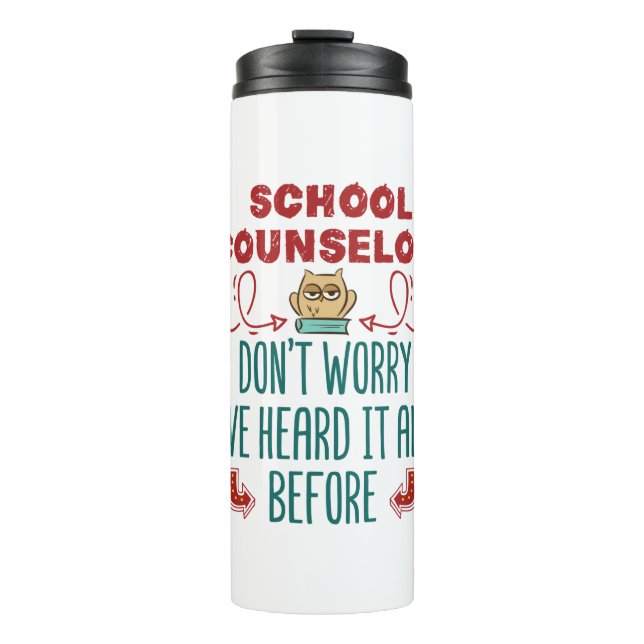 Bouteilles Isothermes Le Conseiller Scolaire Drôle L'A Entendu Tout Avan (Devant)