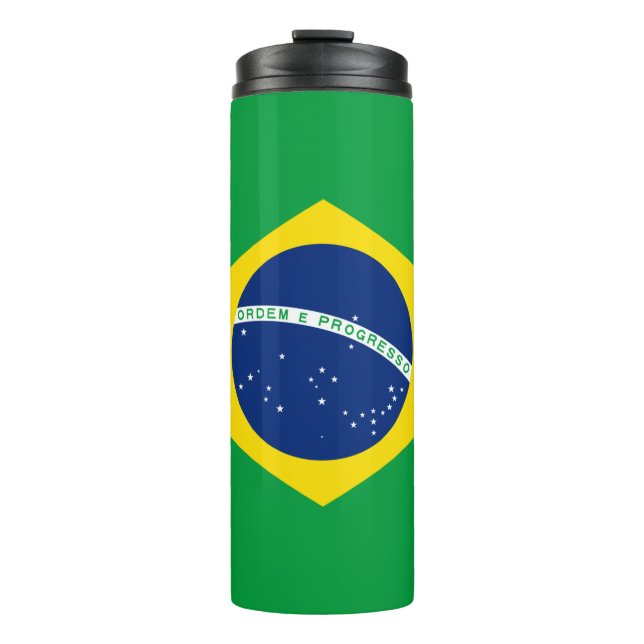 Bouteilles Isothermes Le drapeau brésilien du Tumbler Thermal (Devant)