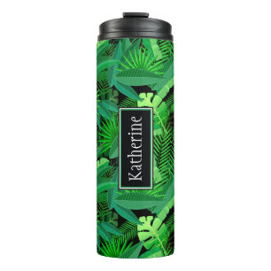 Bouteilles Isothermes Le feuille de palmiers tropicaux   ajoute votre