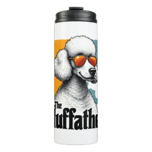 Bouteilles Isothermes Le Fluffather Caniche Vintage Drôle de Chien Mafia