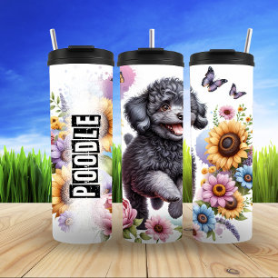 Bouteilles Isothermes Le joyeux bond floral de Poodle