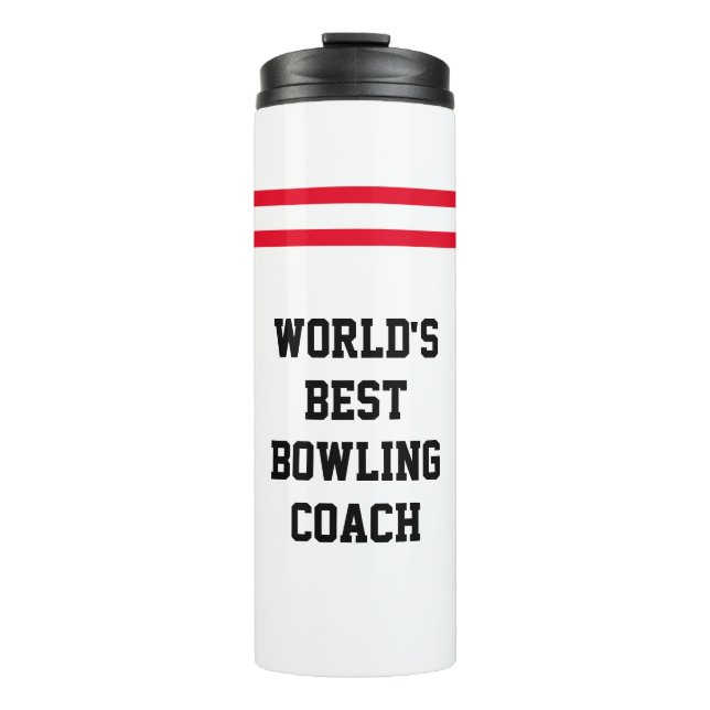Bouteilles Isothermes "Le meilleur entraîneur de bowling au monde" | Ban (Devant)