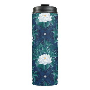 Bouteilles Isothermes Le Motif blanc Lotus Midnight Lotus