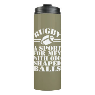 Bouteilles Isothermes Le rugby est un sport pour les hommes avec des bou