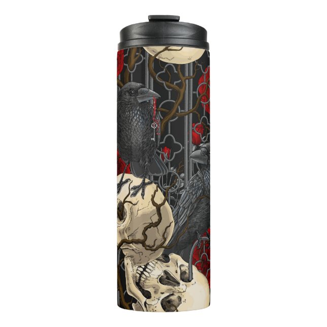 Bouteilles Isothermes Le secret de Raven. Illustration gothique sombre e (Devant)