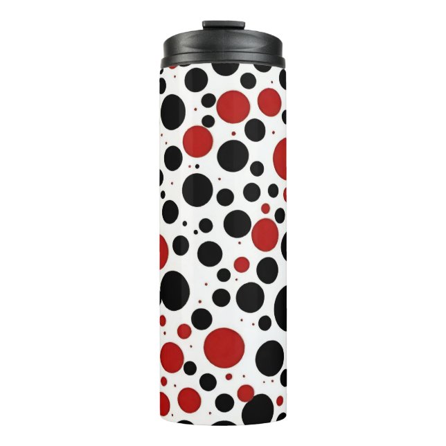 Bouteilles Isothermes Leggings Motifs à points rouges et noirs (Devant)
