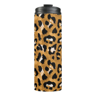 Bouteilles Isothermes léopard de peau d'animal : motif d'aquarelle.