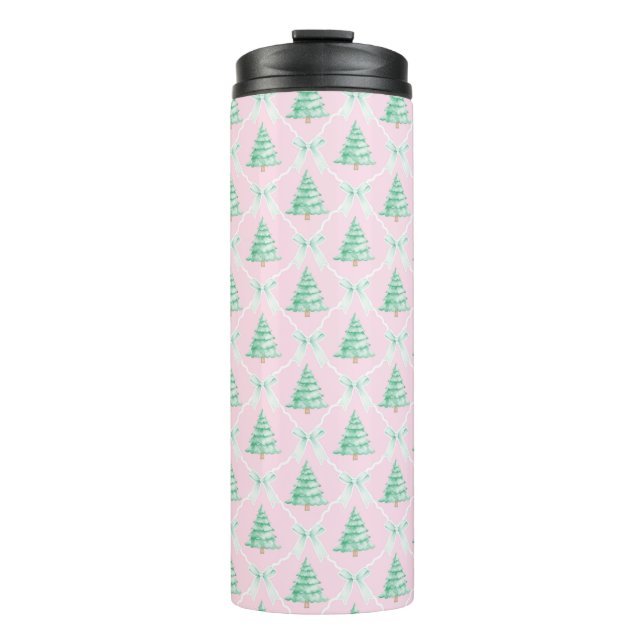 Bouteilles Isothermes Les arbres et les vaches de Noël (Devant)