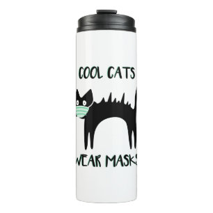 BOUTEILLES ISOTHERMES LES CHATS COOL PORTENT DES MASQUES
