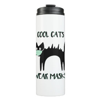 BOUTEILLES ISOTHERMES LES CHATS COOL PORTENT DES MASQUES