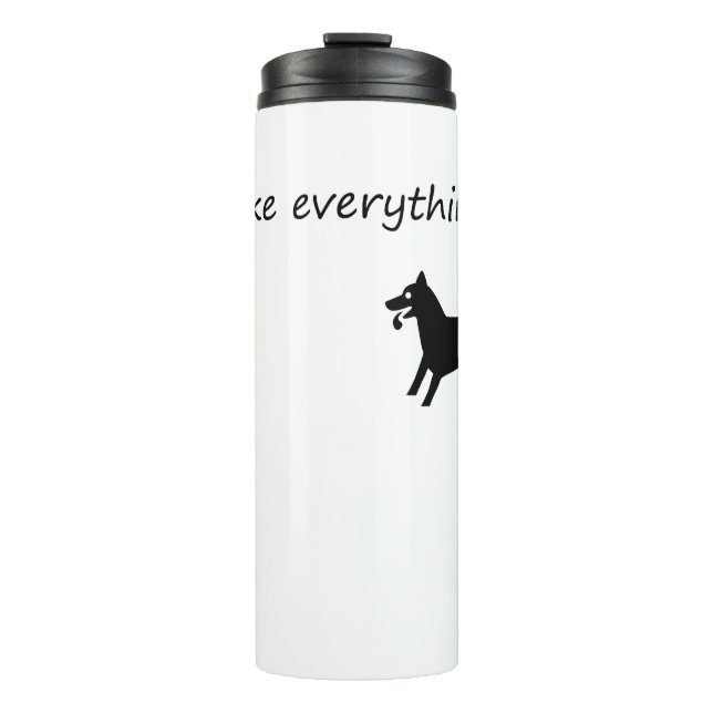 Bouteilles Isothermes Les chiens rendent tout mieux (Devant)