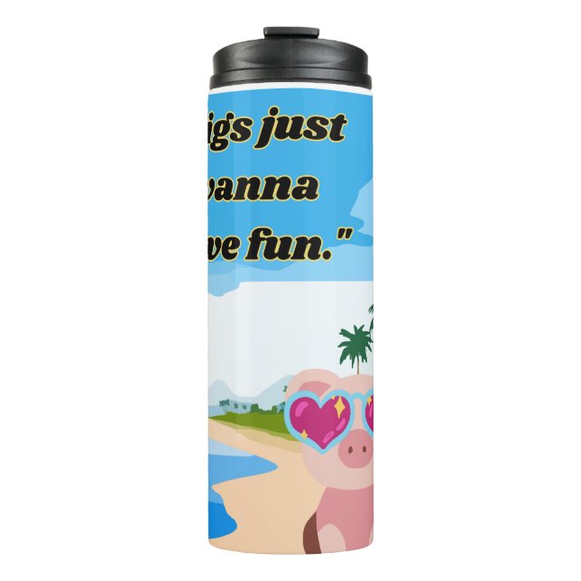 Bouteilles Isothermes les cochons veulent s'amuser (Devant)