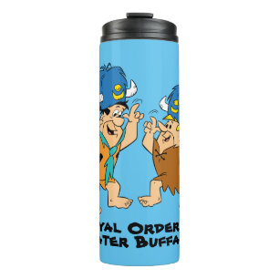 Bouteilles Isothermes Les Flintstones   Fred et Buffalo d'eau de prise
