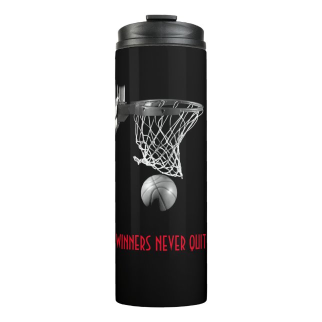 Bouteilles Isothermes Les Gagnants N'Ont Jamais Quitté Le Basket (Devant)