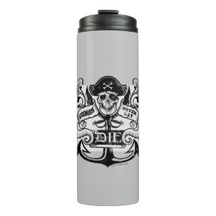 Bouteilles Isothermes Les Goonies "Never Say Die" Pirate Ancre Badge