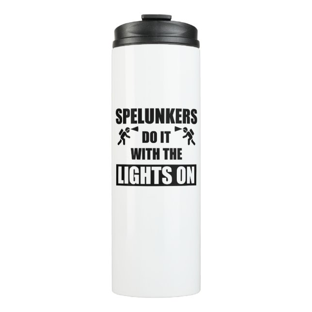 Bouteilles Isothermes Les Spelunkers Le Font Avec Les Lumières Sur (Devant)