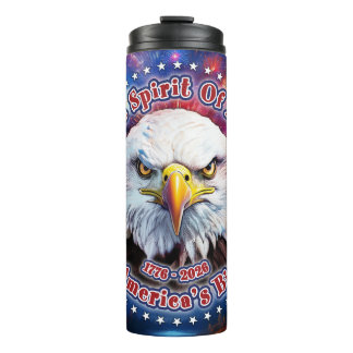Bouteilles Isothermes L'Esprit de 1776, 2026 Brown Eagle Feu d'Artifice 