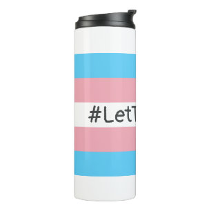 Bouteilles Isothermes #Let'ThemPlay Drapeau Transgenre Athlètes