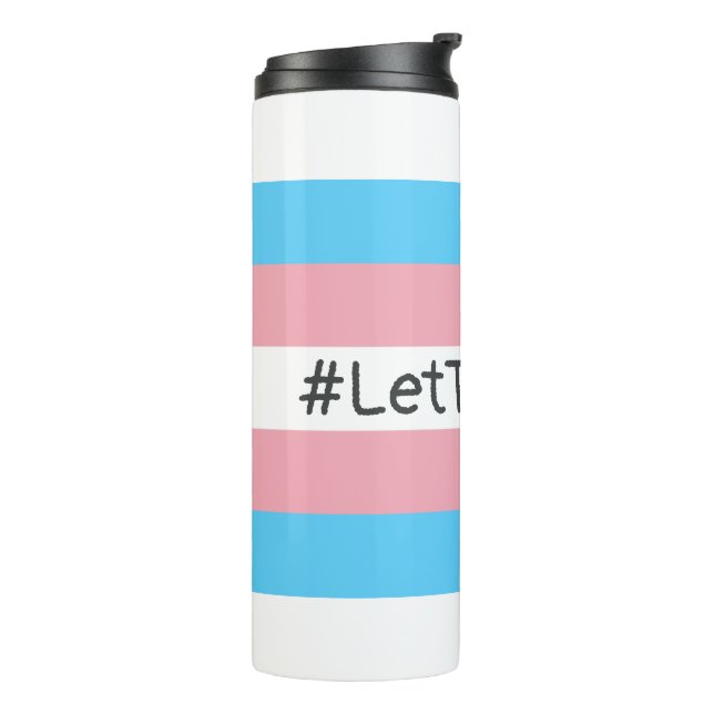 Bouteilles Isothermes #Let'ThemPlay Drapeau Transgenre Athlètes (Tourné sur la gauche)