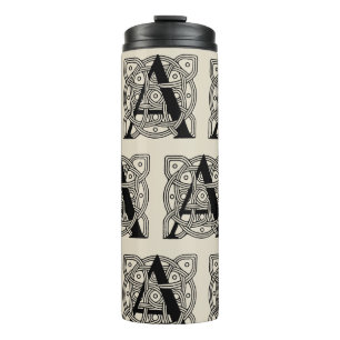 Bouteilles Isothermes Lettre A Vintage Monogramme De Noeud Celtique