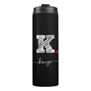 BOUTEILLES ISOTHERMES LETTRE MONOGRAPHIQUE K, PARFUM THERMIQUE