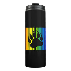 Bouteilles Isothermes Lgbt Arc-en-ciel Couleurs Code-barres Fierté d'icô