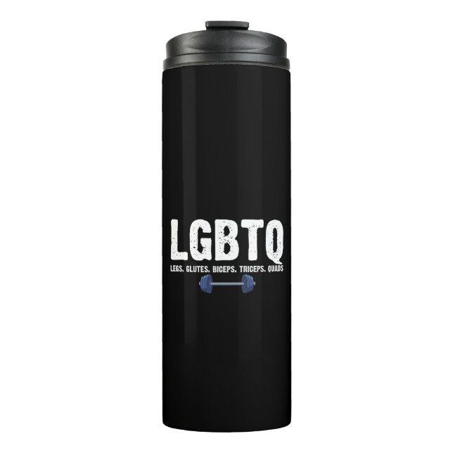 Bouteilles Isothermes LGBTQ Legs Glutes Biceps Triceps Quads Gym Lover (Devant)