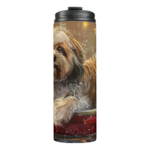 Bouteilles Isothermes Lhasa Apso Chien Fête de Noël