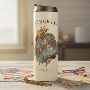 Bouteilles Isothermes Liberté Art Nouveau USA 250 Motif ID1303