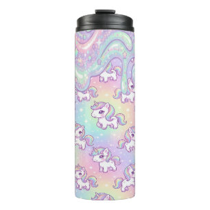 Bouteilles Isothermes Licorne Mignonne Kawaii Arc-en-Ciel Pastel Magique