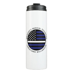 Bouteilles Isothermes Ligne blanche mince personnalisée USA Drapeau EMS 
