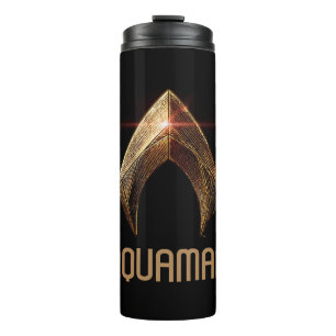 Bouteilles Isothermes Ligue de Justice   Symbole d'aquaman métallique