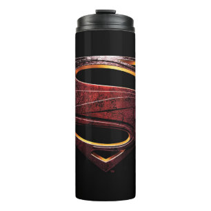 Bouteilles Isothermes Ligue de la justice  Symbole de superman métalliqu