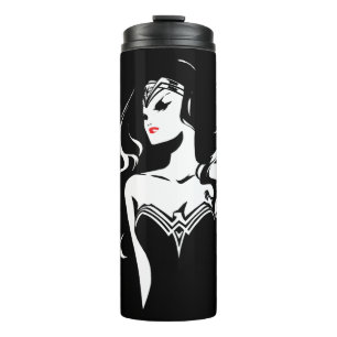 Bouteilles Isothermes Ligue de la justice  Wonder Woman Noir Pop Art