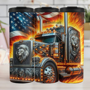Bouteilles Isothermes Lion Truck American Flag Fire