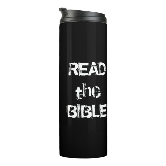 Bouteilles Isothermes Lire la Bible Noir et Blanc (Tourné sur la droite)