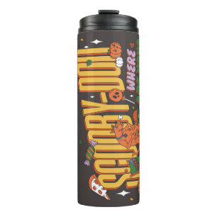 Bouteilles Isothermes Logo de friandise d'Halloween de Scooby-Doo