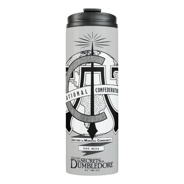Bouteilles Isothermes Logo de la Confédération internationale des sorcie (Devant)