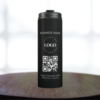 Logo de l'entreprise personnalisée QR Code et text