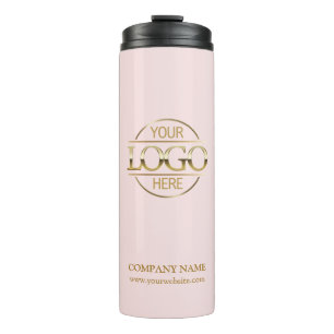 Bouteilles Isothermes Logo d'entreprise élégant rose promotionnel