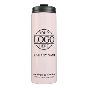 Bouteilles Isothermes Logo d'entreprise élégant rose promotionnel