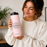 Logo d'entreprise | Minimaliste Moderne Rose Pâle