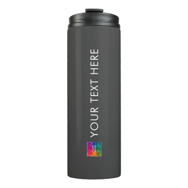 Bouteilles Isothermes Logo d'entreprise moderne simple Modèle Promotionn (Devant)