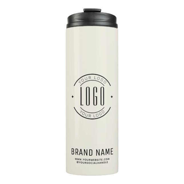 Bouteilles Isothermes Logo d'entreprise personnalisée moderne marque com (Devant)