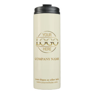 Bouteilles Isothermes Logo d'entreprise promotionnel beige élégant