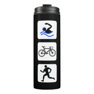 Bouteilles Isothermes Logo d'événements de triathlète